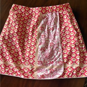 J.McLaughlin Skort. Elastic Waist . Side Zip pockets. Catalina Cloth.Size S EUC